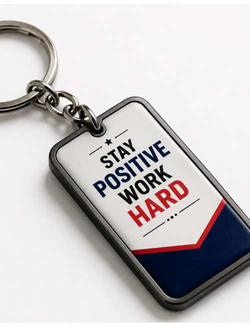 Premium Motivational Metal Keychain